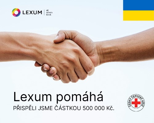 Pomáháme Ukrajině. Českému červenému kříži jsme poskytli finanční dar ve výši 500 000 Kč