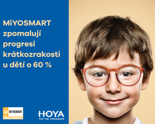 Využijte speciální akci a získejte druhý pár čirých nebo slunečních brýlí MiYOSMART pro vaše děti za poloviční cenu!
